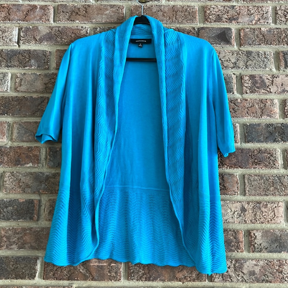 Blue cardigan